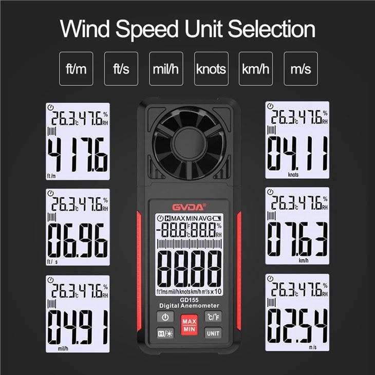 GVDA GD155 Digital Handheld Anemometer (6)