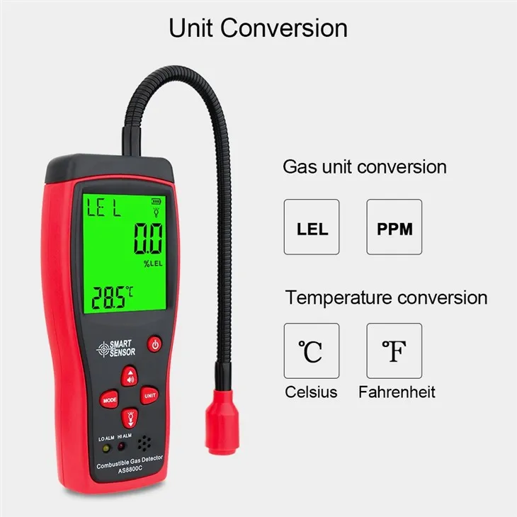 Smart Sensor AS8800C Combustible Gas Detector (3)