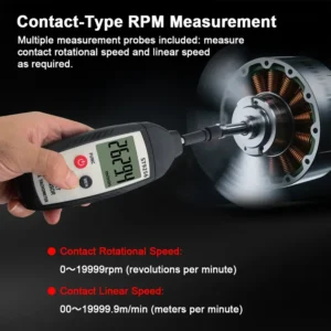 Smart Sensor ST9256 2 in 1 Contact Non contact Digital Tachometer (5)