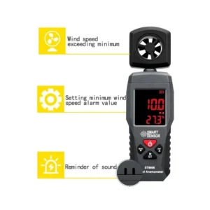 Smart Sensor ST9606 Color LCD Digital Anemometer (2)