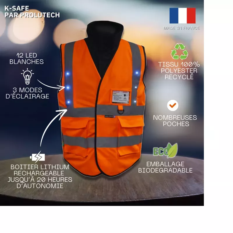 k safe led safety vest made in france (1)
