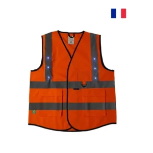 k safe led safety vest made in france