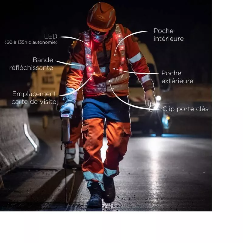 k safe led safety vest yellow (4)