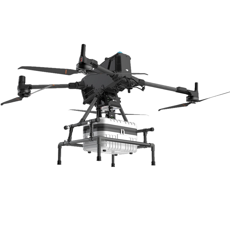 DJI M400 drone cargo delivery drop box